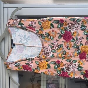 Petite Floral Print Mini Knit Dress